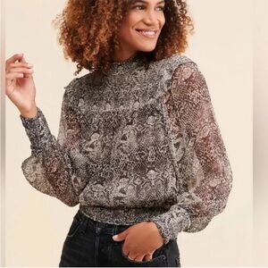 Free people Roma Silk shirt size small